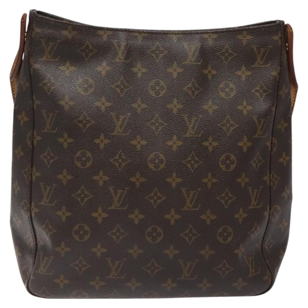 Louis Vuitton Looping Handbag Monogram Canvas, BROWN, CANVAS, Handbag