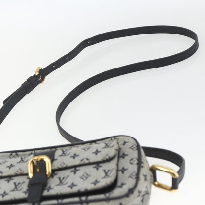 Louis Vuitton Juliette Crossbody Bag Mini Lin, BLUE, CANVAS, Shoulder bag