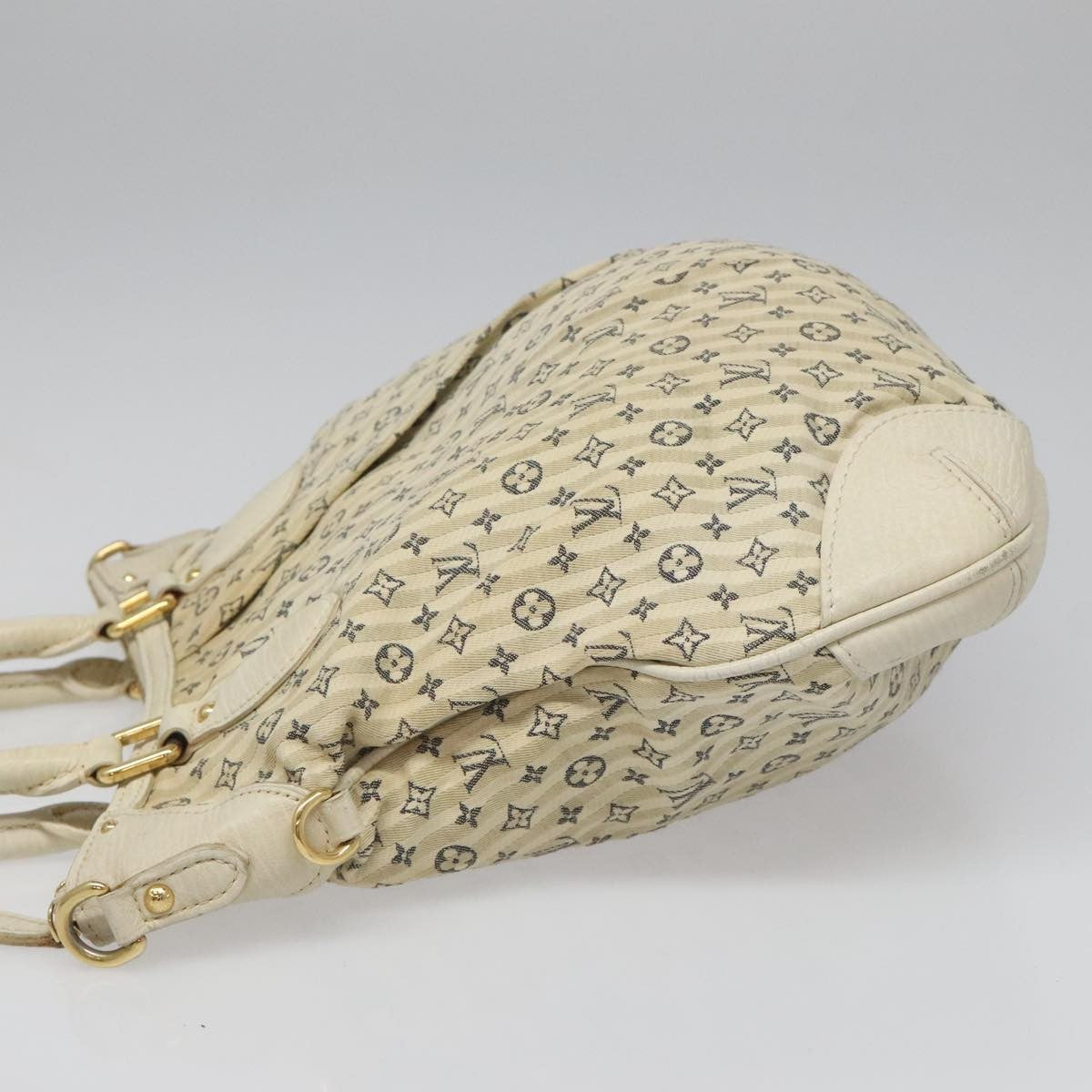 Louis Vuitton Marina Handbag Mini Lin Croisette, BEIGE, CANVAS, Handbag