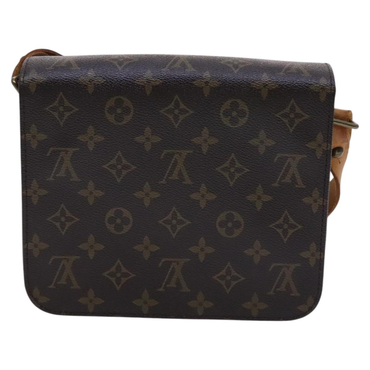 Louis Vuitton Cartouchiere Handbag Monogram Canvas, BROWN, CANVAS, Shoulder bag