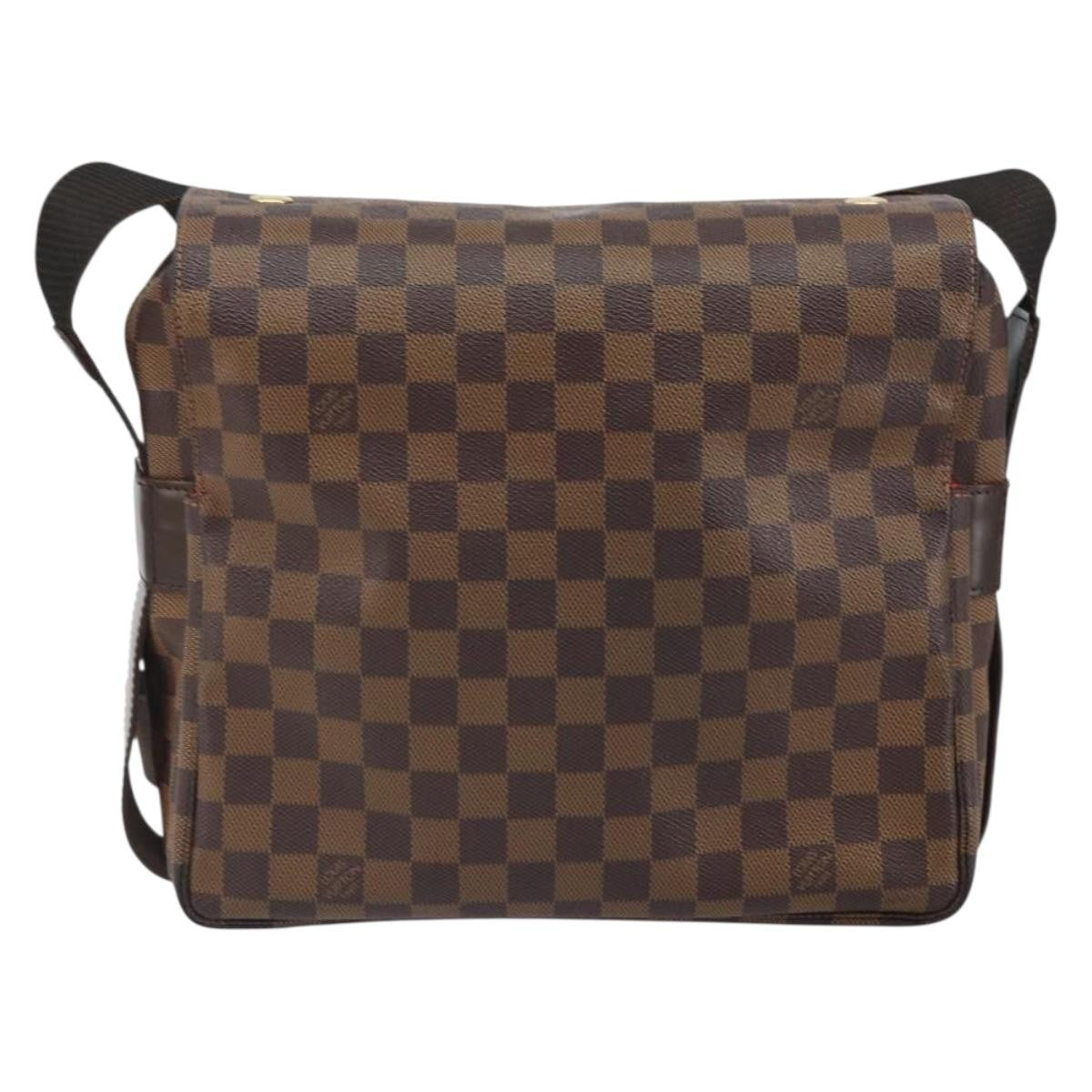 Louis Vuitton Naviglio Handbag Damier, BROWN, CANVAS, Shoulder bag