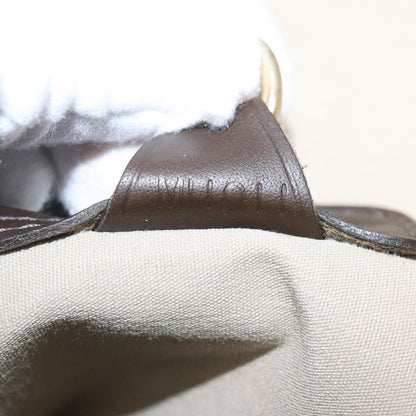 Louis Vuitton Alma Handbag Mini Lin Monogram, Khaki, Canvas, Handbag