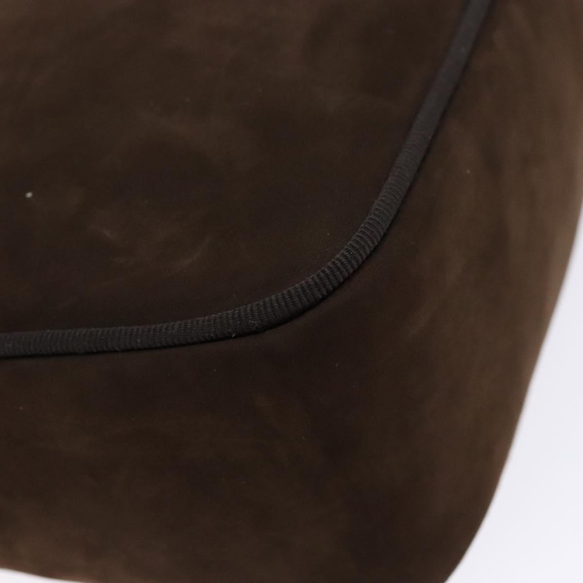 Salvatore Ferragamo Vala Shoulder Bag Suede, BROWN, SUEDE, Shoulder bag