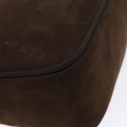 Salvatore Ferragamo Vala Shoulder Bag Suede, BROWN, SUEDE, Shoulder bag