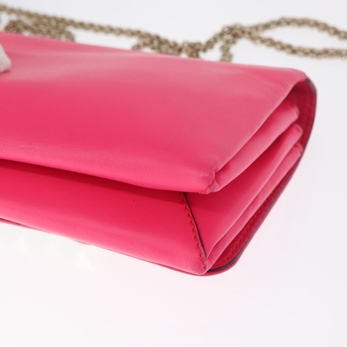 Valentino Garavani Va Va Voom Clutch Leather, Pink, Leather, Shoulder Bag