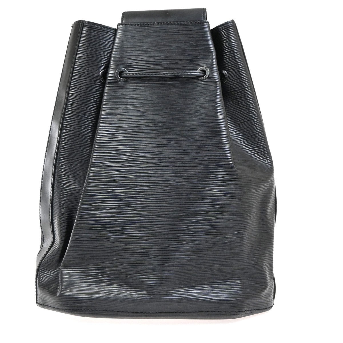 Louis Vuitton Sac a Dos Drawstring Backpack Epi Leather, BLACK, LEATHER, Backpack