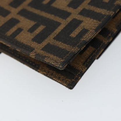 Fendi Vintage Flap Clutch Zucca canvas, BROWN, CANVAS, Clutche & pouche