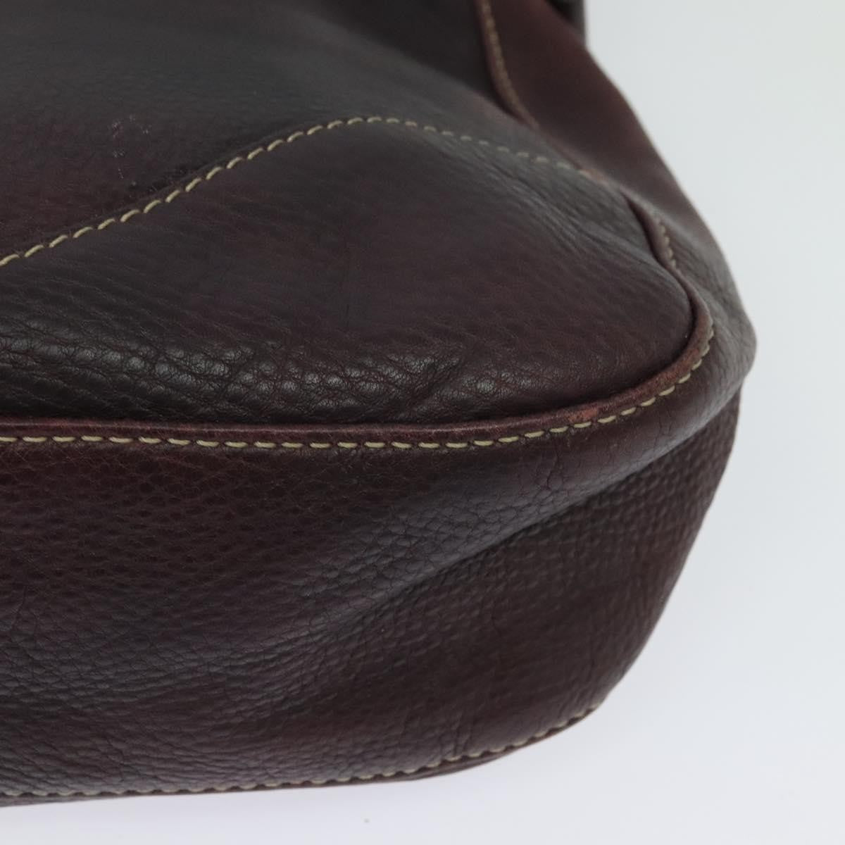 Gucci Charlotte Shoulder Bag Leather, BURGUNDY, LEATHER, Shoulder bag