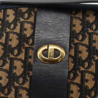 Christian Dior Vintage CD Trotter Handbag Canvas, NAVY, CANVAS, Handbag