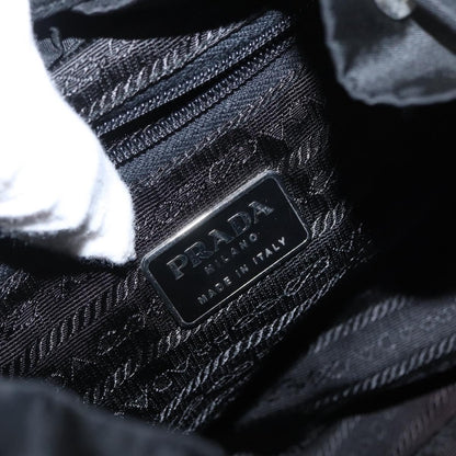 Prada Double Front Pocket Backpack Tessuto, BLACK, NYLON, Backpack
