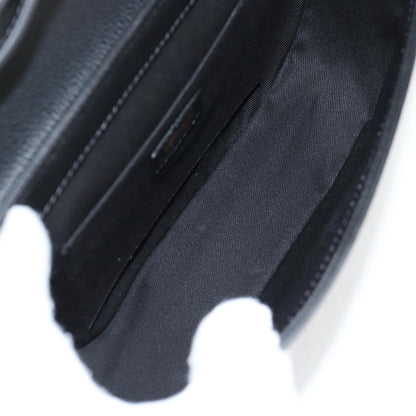 Versace Virtus Flap Messenger Bag Leather, BLACK, LEATHER, Crossbody bag