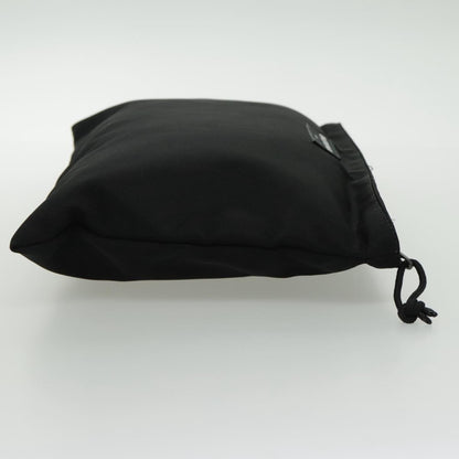 Balenciaga Logo Pouch Canvas, BLACK, CANVAS, Clutche & pouche