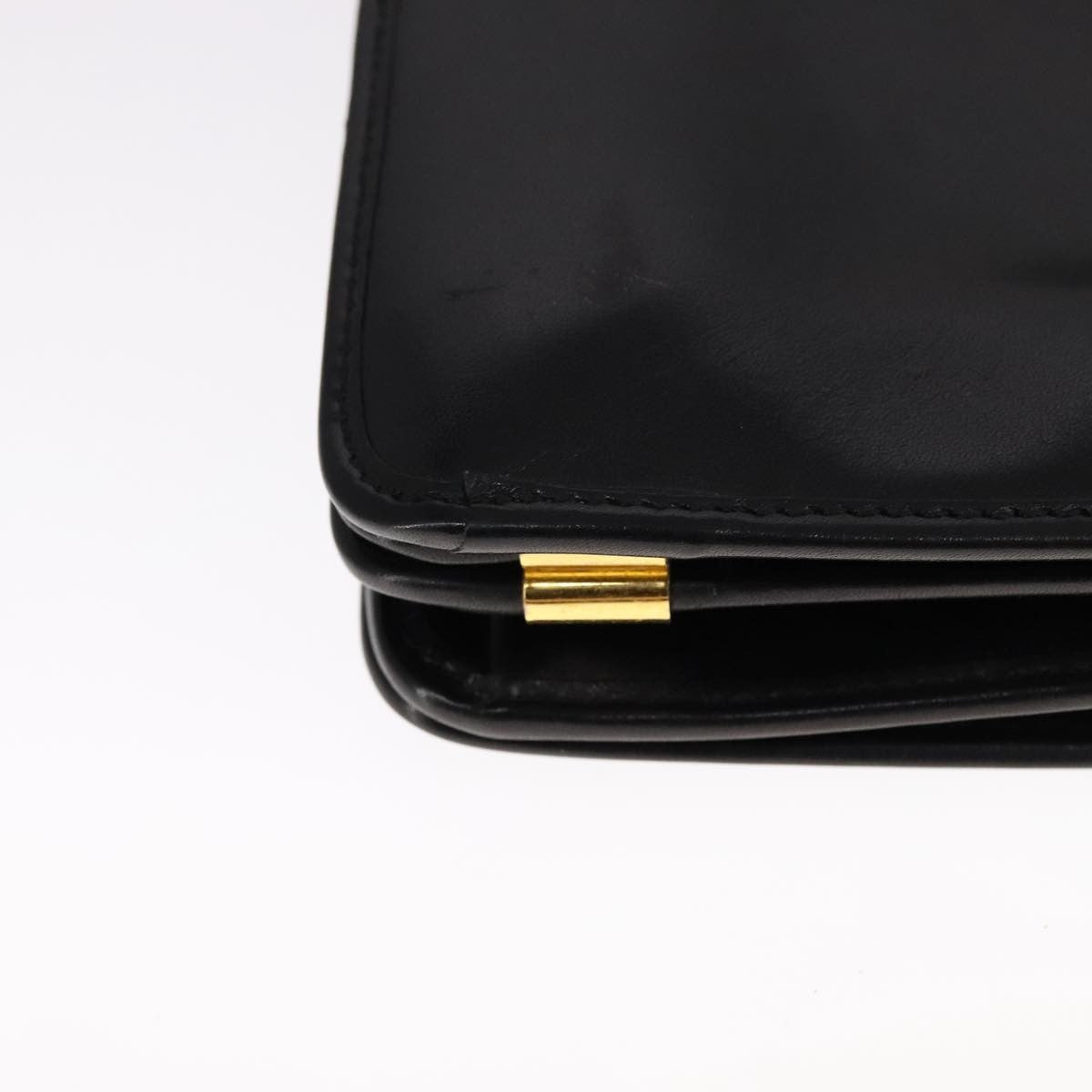 Christian Dior Vintage Shoulder Bag Leather, BLACK, LEATHER, Shoulder bag