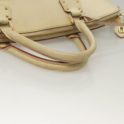 Louis Vuitton Suhali Lockit Handbag Leather, WHITE, LEATHER, Handbag