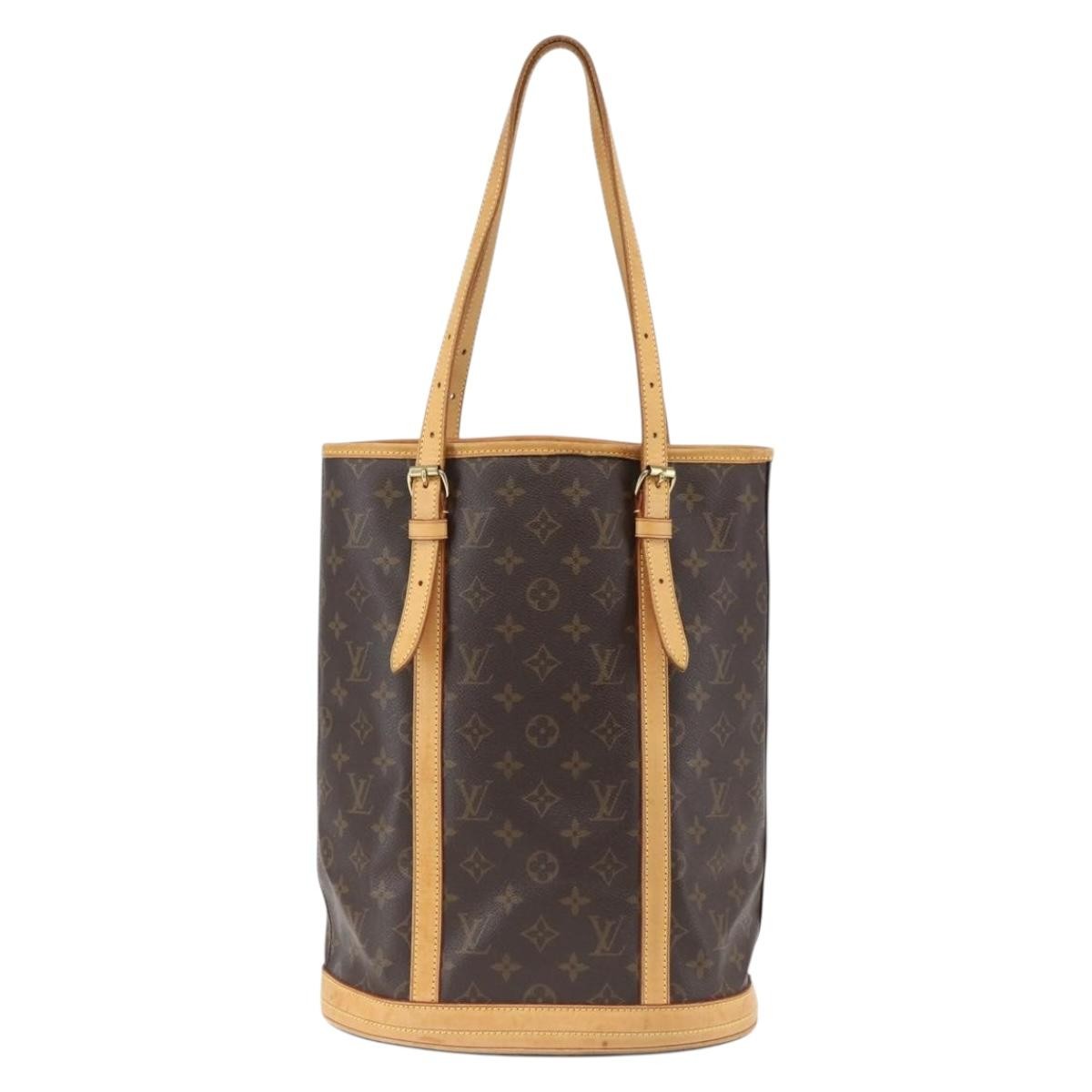 Louis Vuitton Bucket Bag Monogram Canvas, BROWN, CANVAS, Shoulder bag