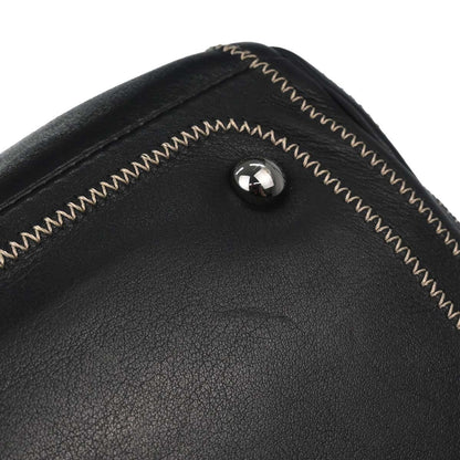 Chanel CC Bowler Leather, BLACK, LEATHER, Handbag