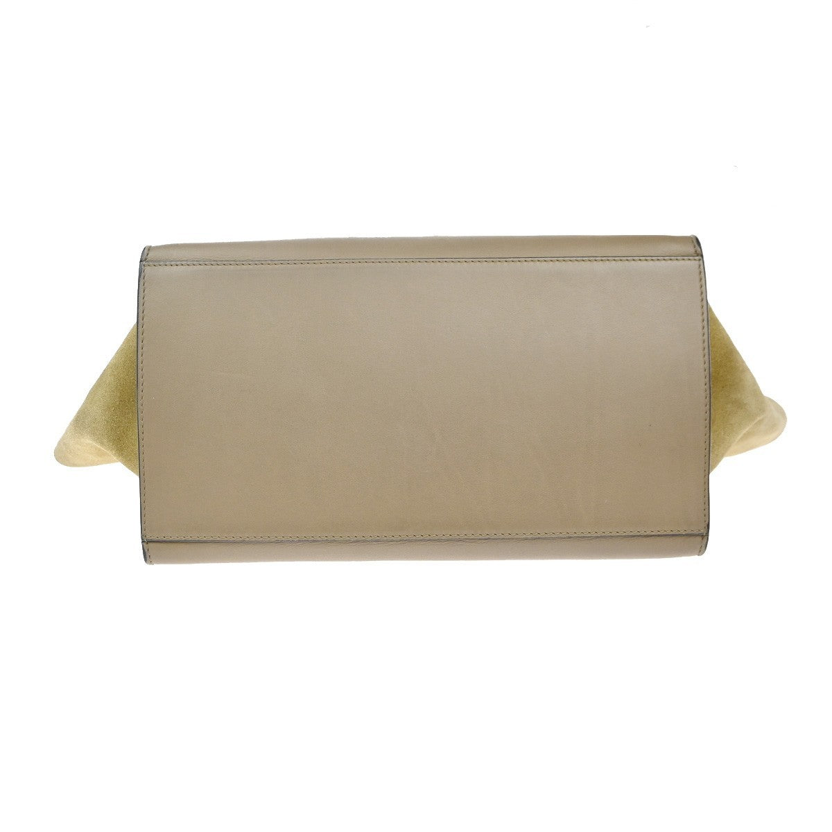 Celine Tricolor Trapeze Bag Leather, BEIGE, LEATHER, Shoulder bag