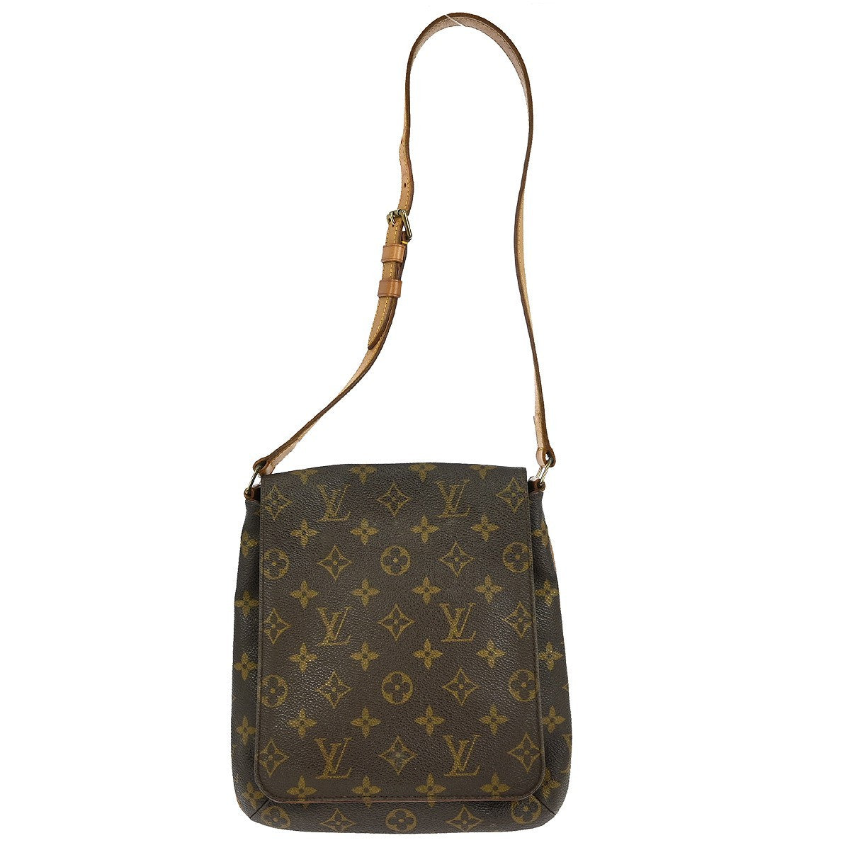 Louis Vuitton Musette Salsa Handbag Monogram Canvas, BROWN, CANVAS, Shoulder bag