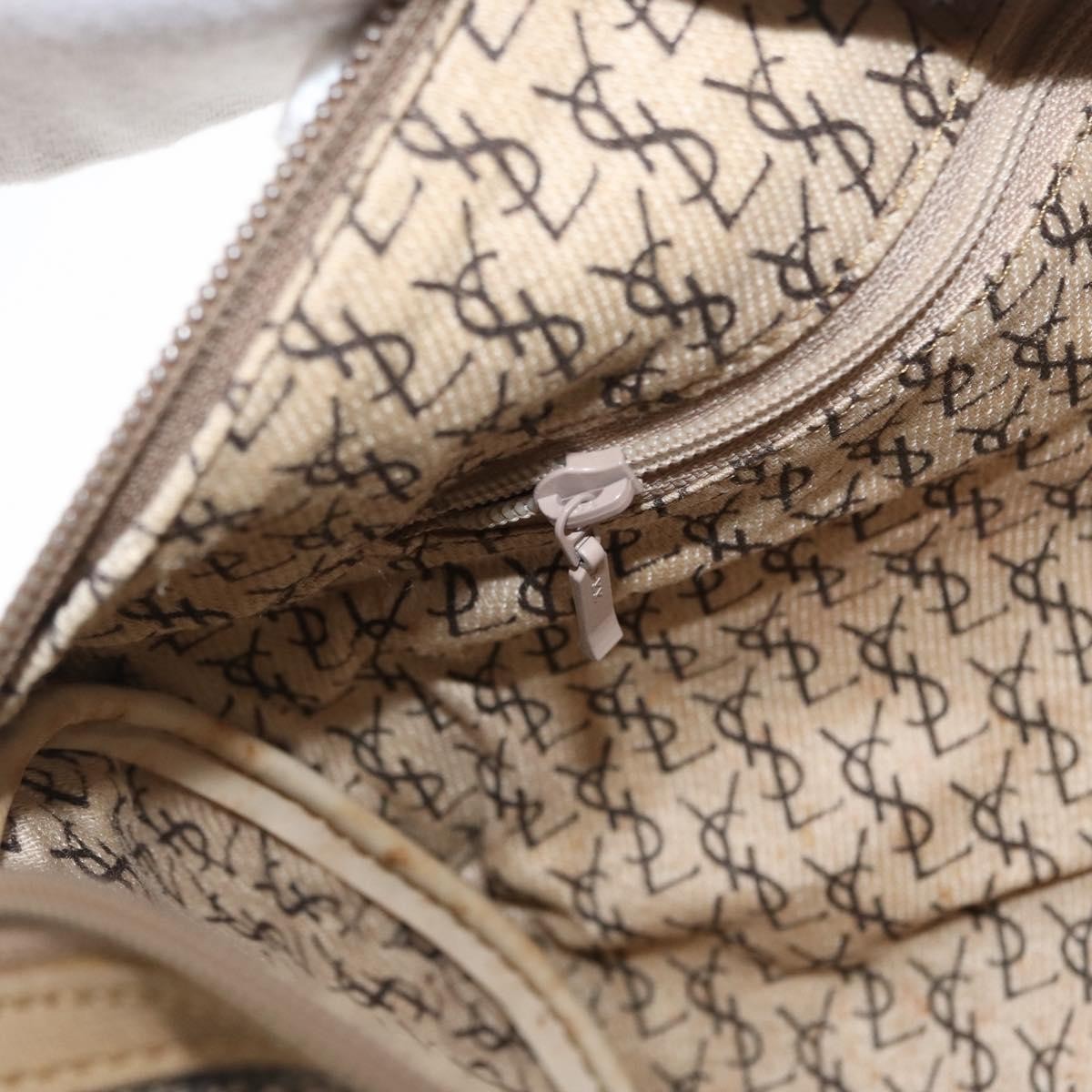 Saint Laurent Vintage Handbag Leather, BEIGE, LEATHER, Handbag