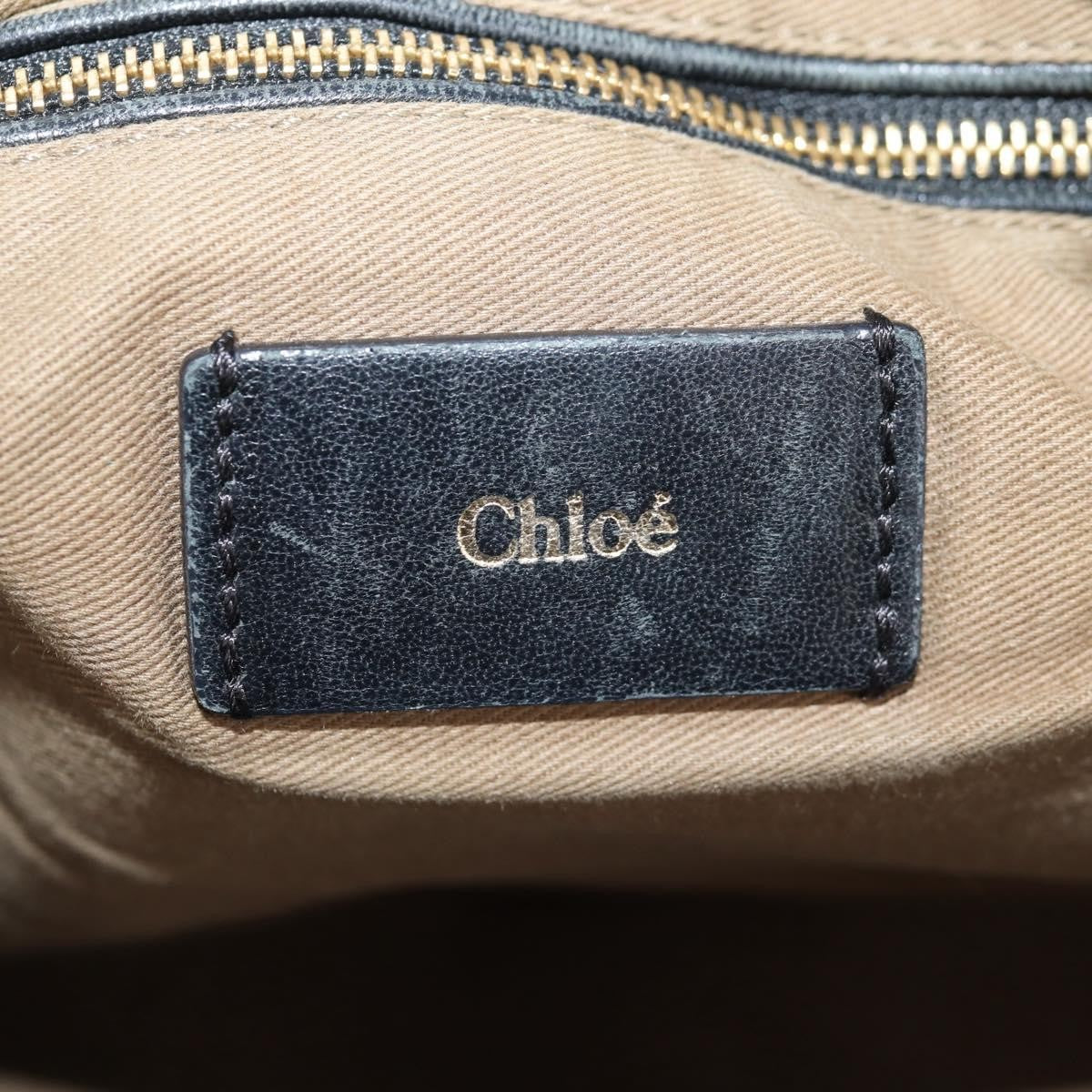 Chloe Vintage Tote bag Leather, BLACK, LEATHER, Tote bag