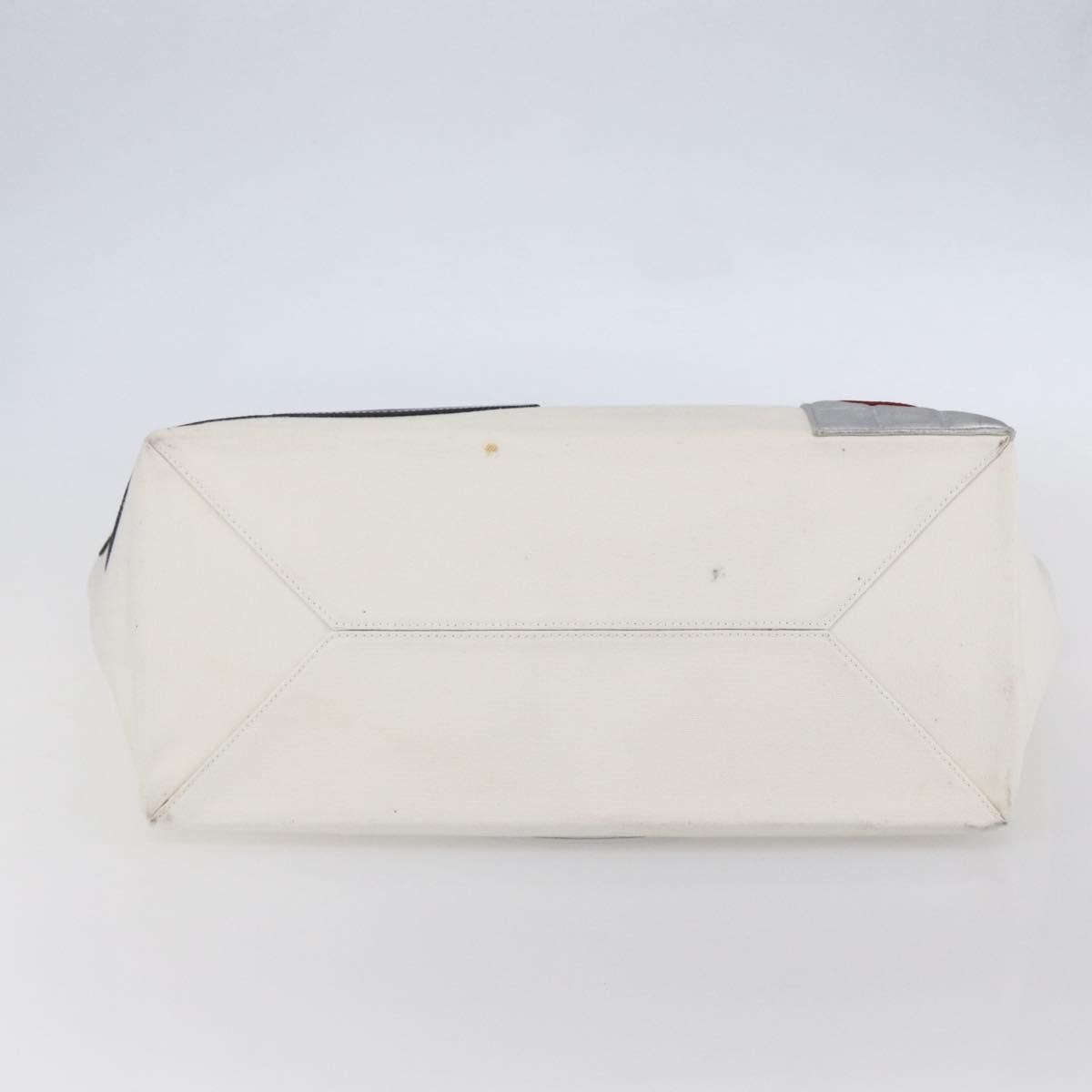 Chanel No.5 Tote Canvas and Leather, SILVER, CANVAS, Tote bag
