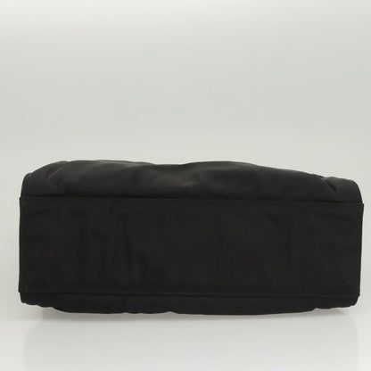 Gucci Vintage Bamboo Handle Tote Nylon, BLACK, NYLON, Tote bag