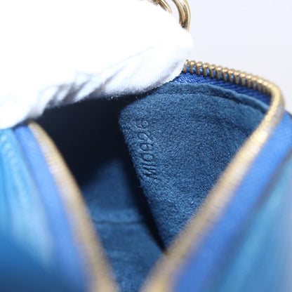 Louis Vuitton Soufflot Pochette Epi Leather, BLUE, LEATHER, Clutche & pouche