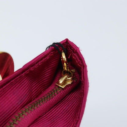 Celine Circle Logo Pouch Canvas, PINK, CANVAS, Clutche & pouche