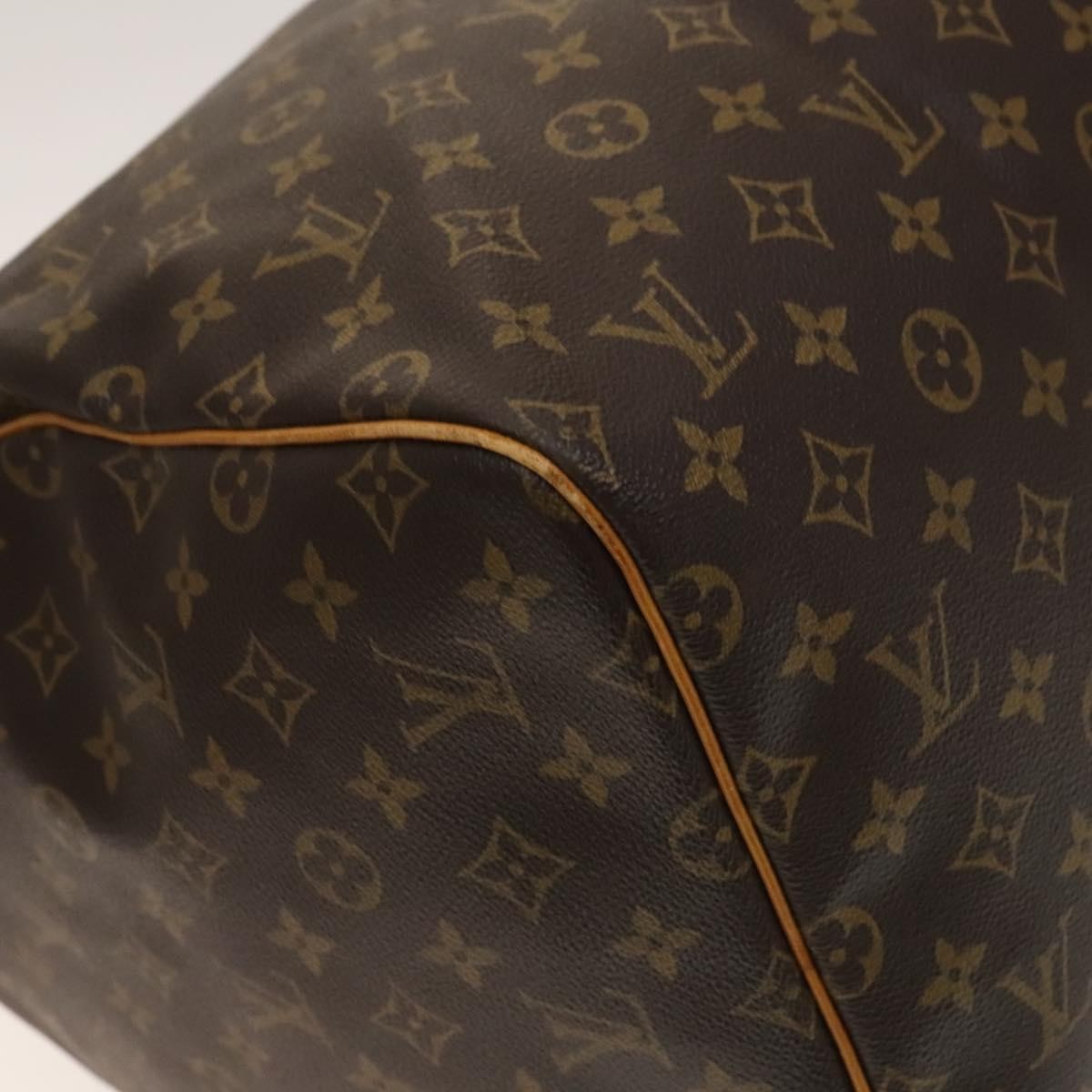 Louis Vuitton Keepall Bag Monogram Canvas, BROWN, CANVAS, Travel bag