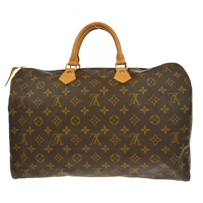 Louis Vuitton Speedy Handbag Monogram Canvas, BROWN, CANVAS, Handbag