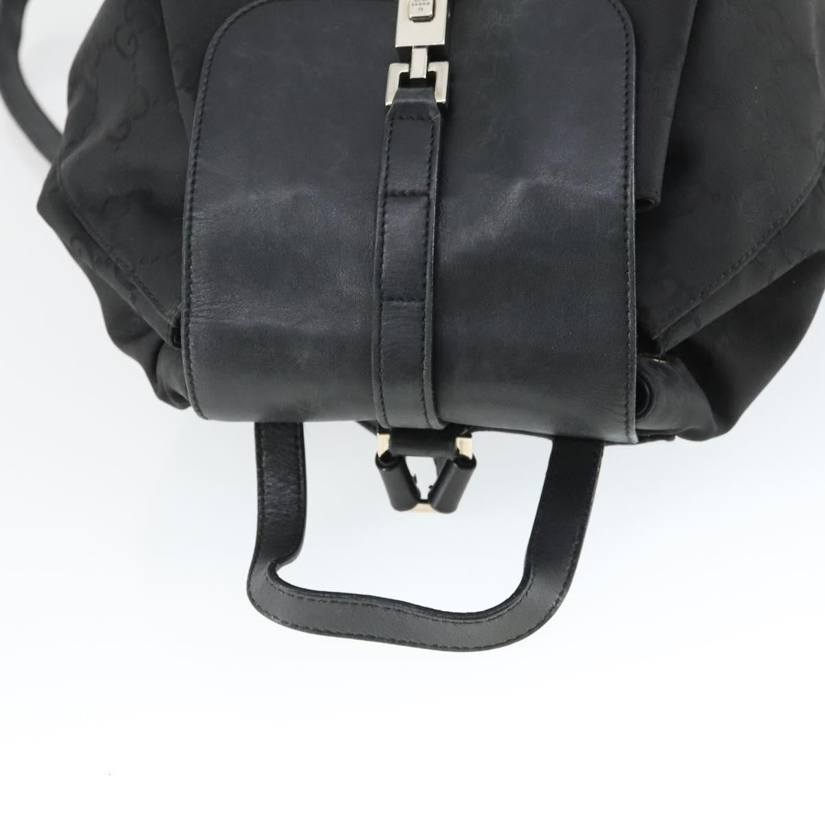 Gucci Vintage Jackie Backpack GG Canvas, BLACK, CANVAS, Backpack