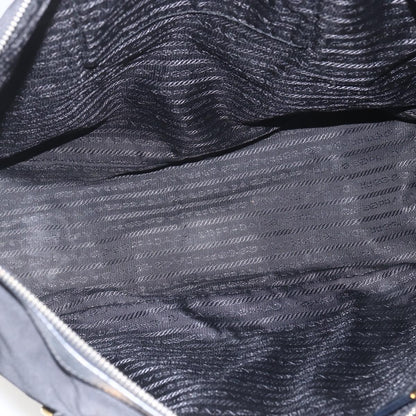 Prada Belted Tote Tessuto, BLACK, NYLON, Tote bag