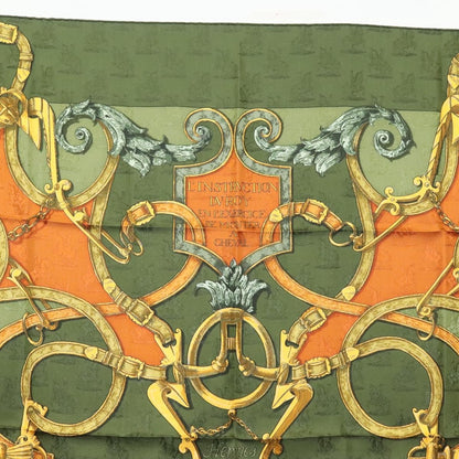 Hermes Carré 90 Silk multicolor, GREEN, SILK, Scarve & shawl