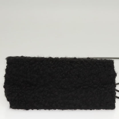 Salvatore Ferragamo Gancini handbag Wool, BLACK, WOOL, Handbag