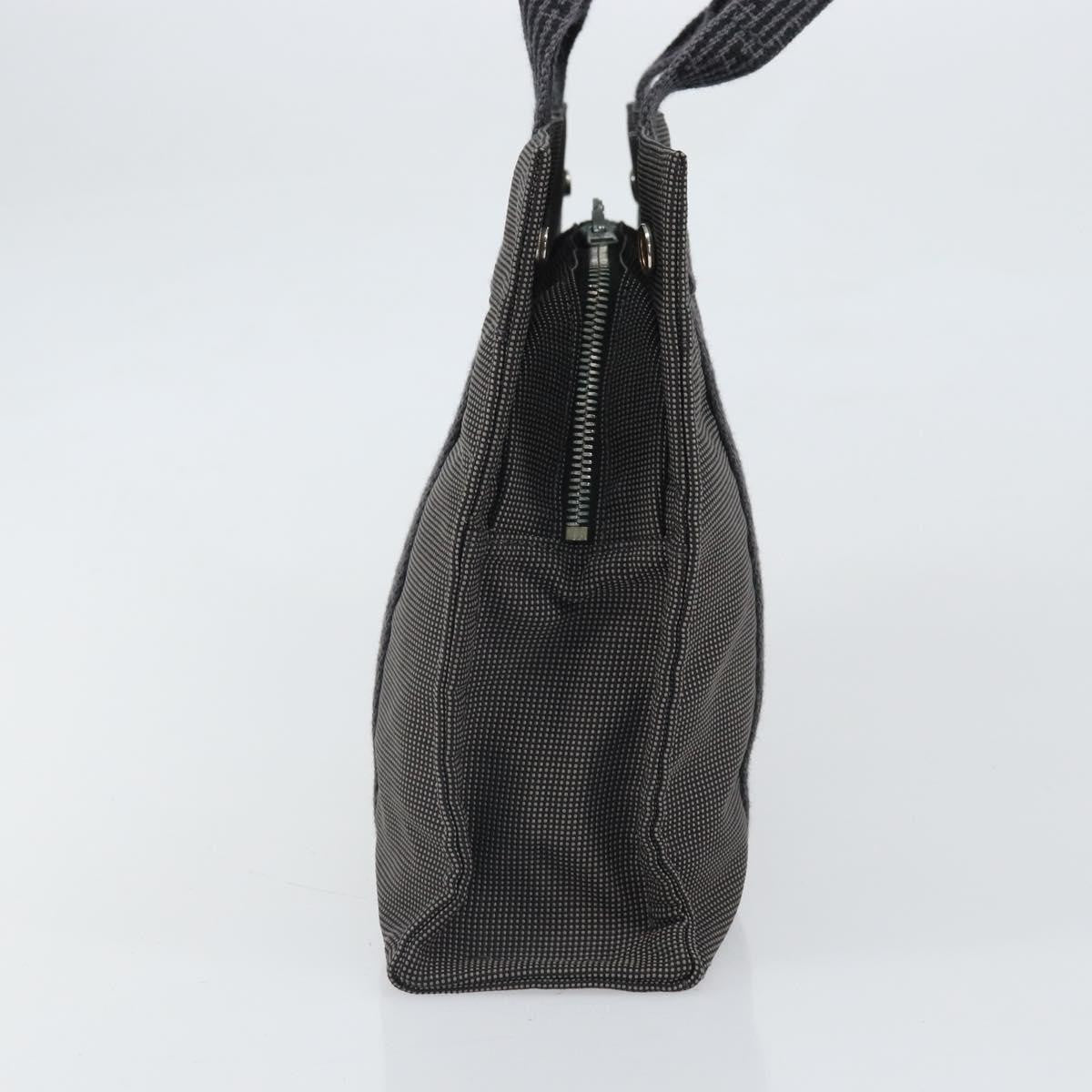 Hermes Fourre-tout Herline Canvas, GRAY, CANVAS, Tote bag