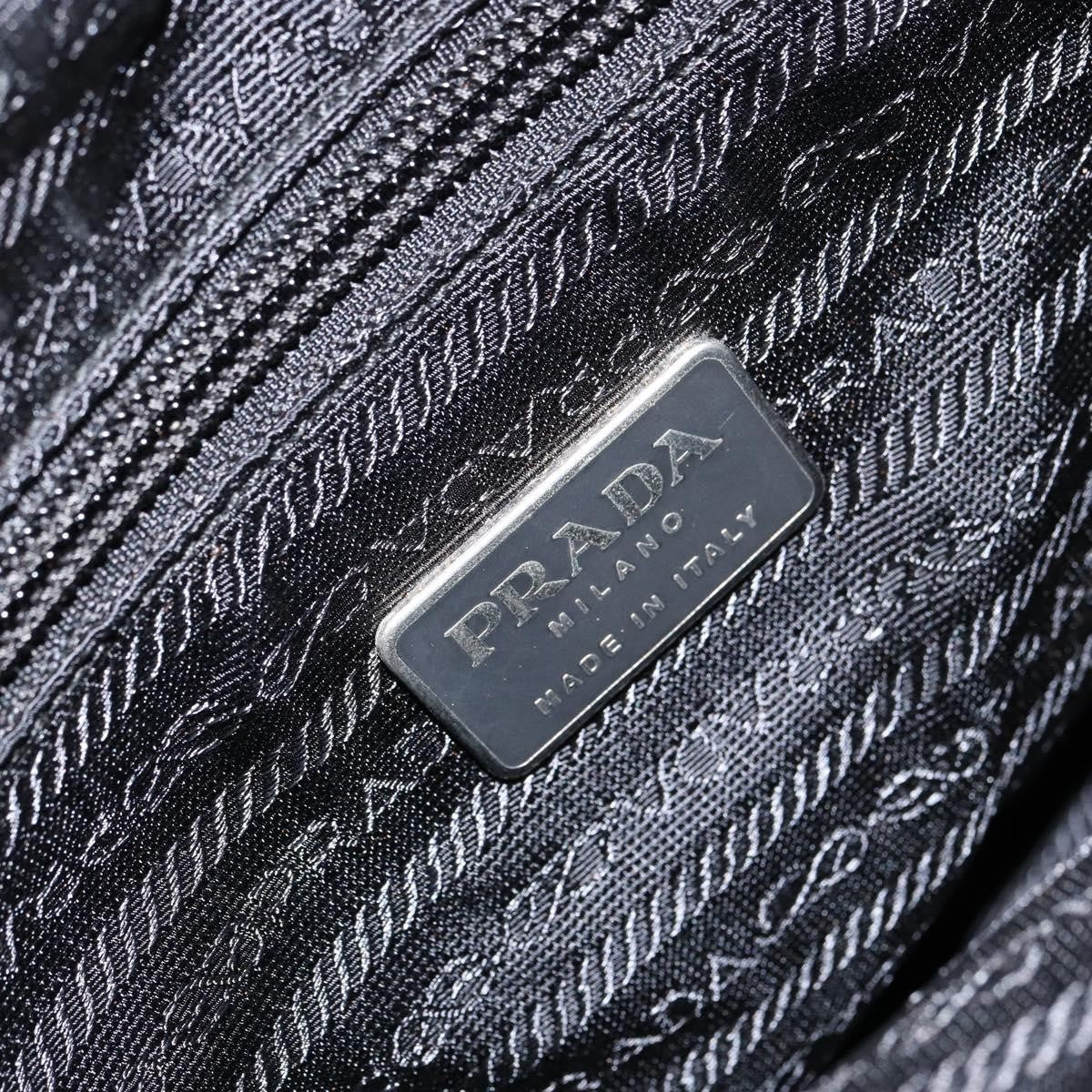 Prada Vintage Zip Tote Tessuto, Black, Nylon, Tote Bag