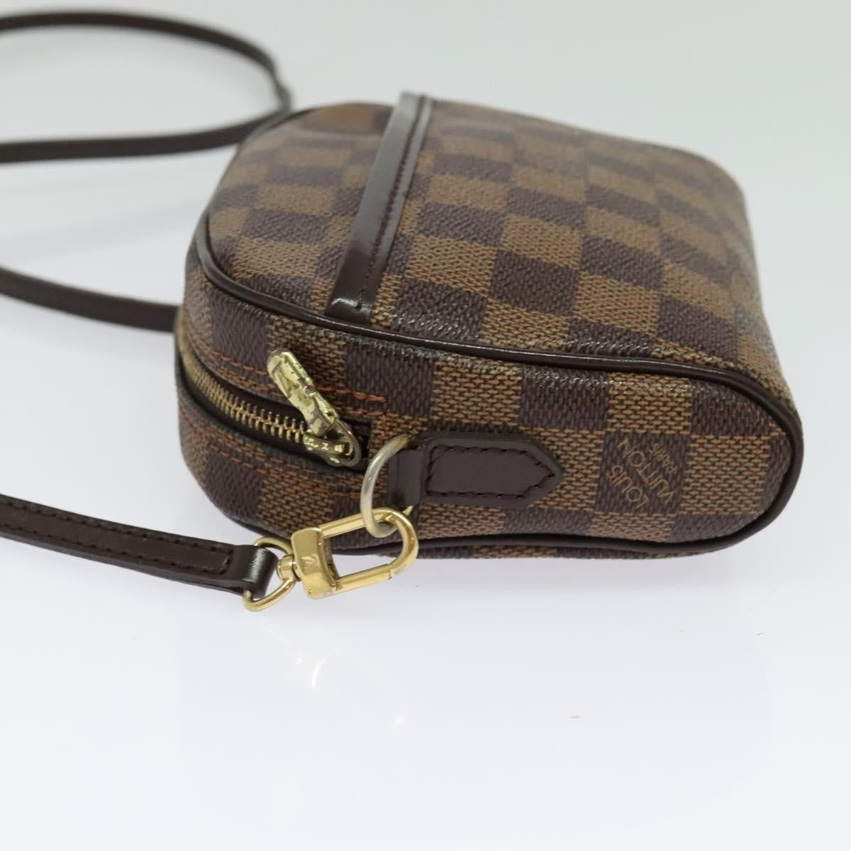 Louis Vuitton Ipanema Pochette Damier, BROWN, CANVAS, Clutche & pouche