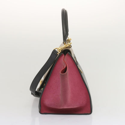 Celine Trapeze Bag Leather with Suede, MULTICOLOUR, LEATHER, Handbag