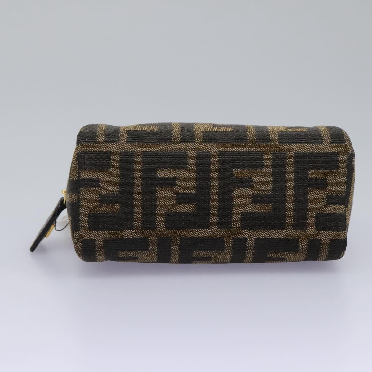 Fendi Vintage Toiletry Pouch Zucca Canvas, BROWN, CANVAS, Clutche & pouche