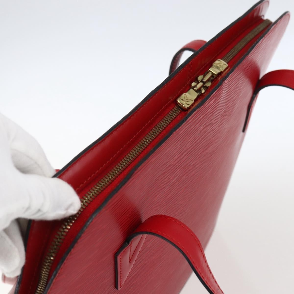 Louis Vuitton Lussac Handbag Epi Leather, RED, LEATHER, Shoulder bag