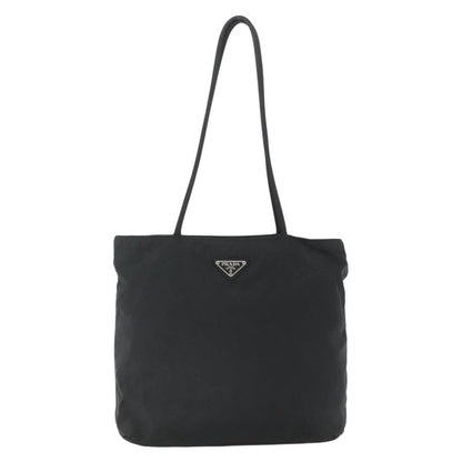 Prada Vintage Zip Tote Tessuto, BLACK, NYLON, Tote bag