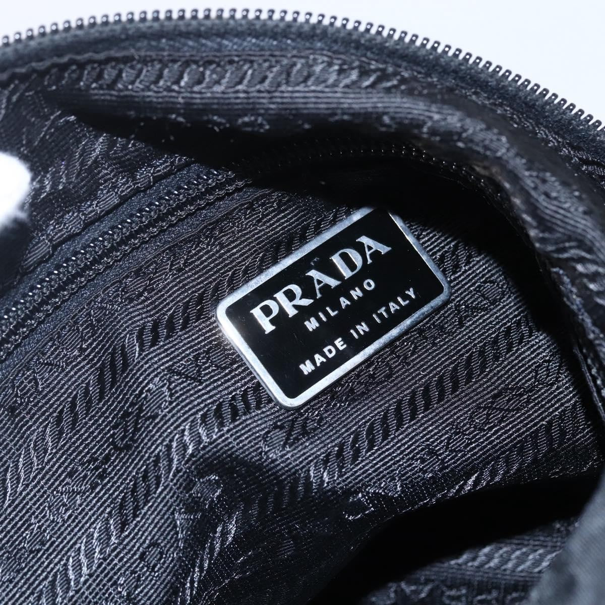 Prada Hobo Tessuto, BLACK, NYLON, Shoulder bag