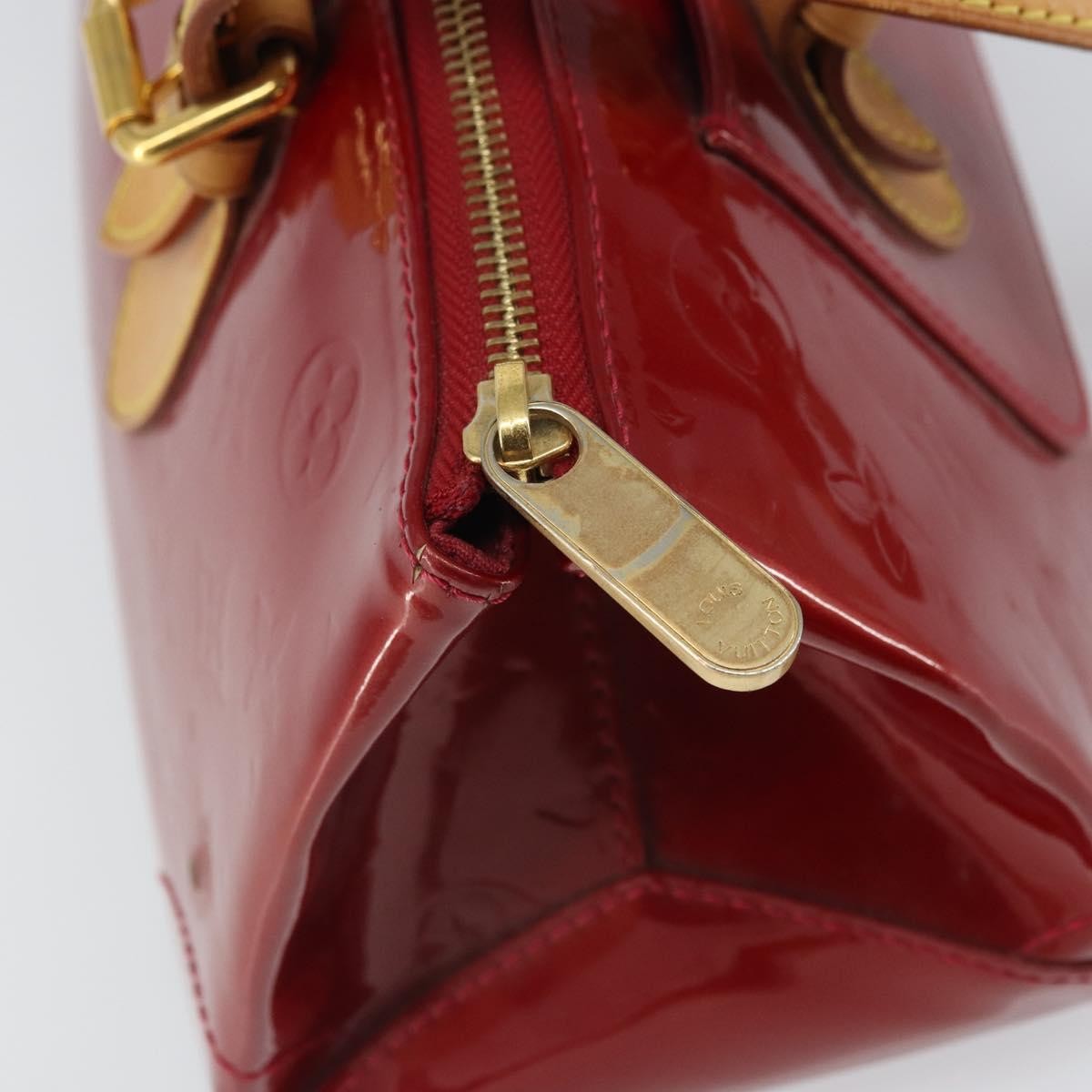 Louis Vuitton Rosewood Avenue Handbag Monogram Vernis, RED, PATENT_LEATHER, Handbag