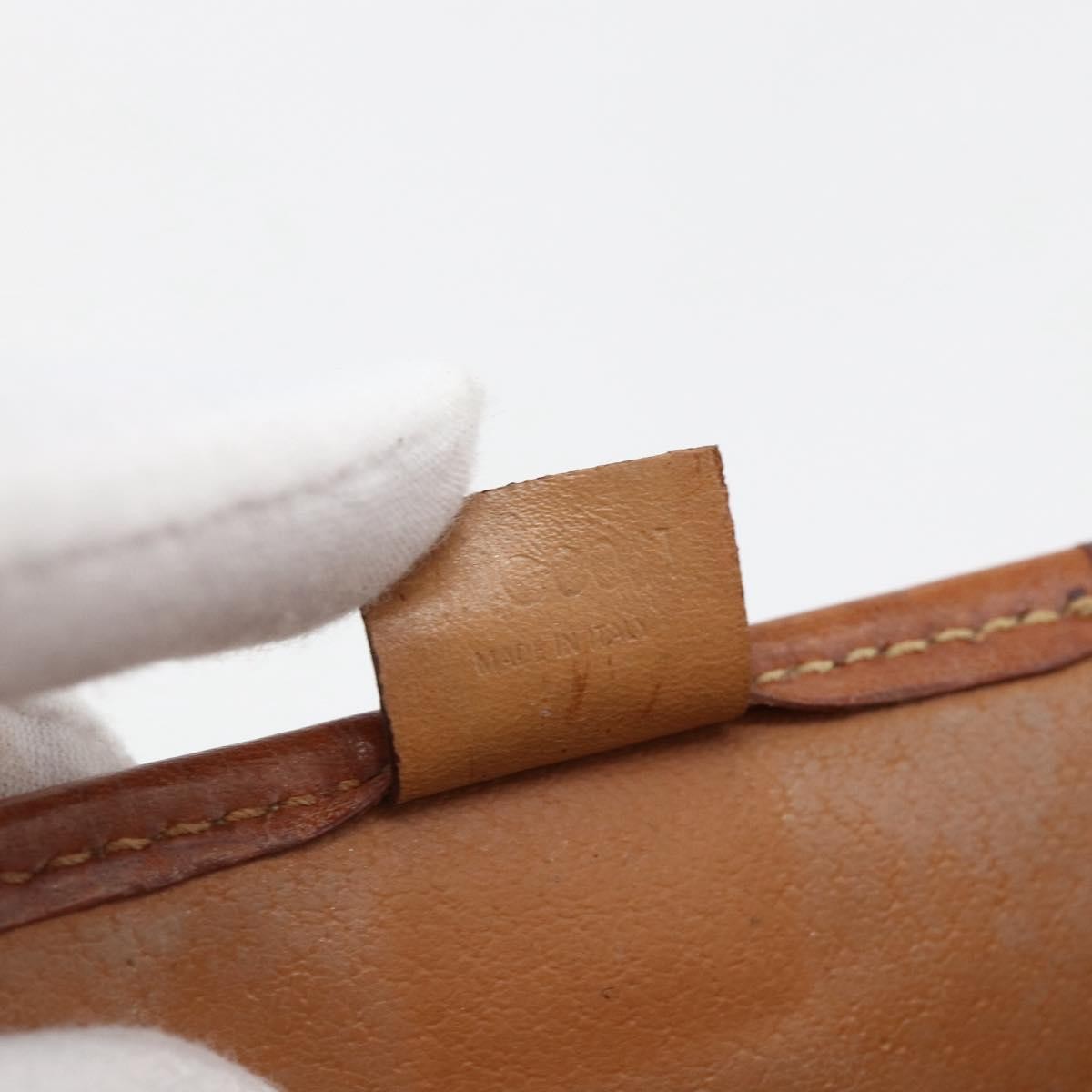 Celine Macadam Pochette Canvas and Leather, BROWN, CANVAS, Clutche & pouche