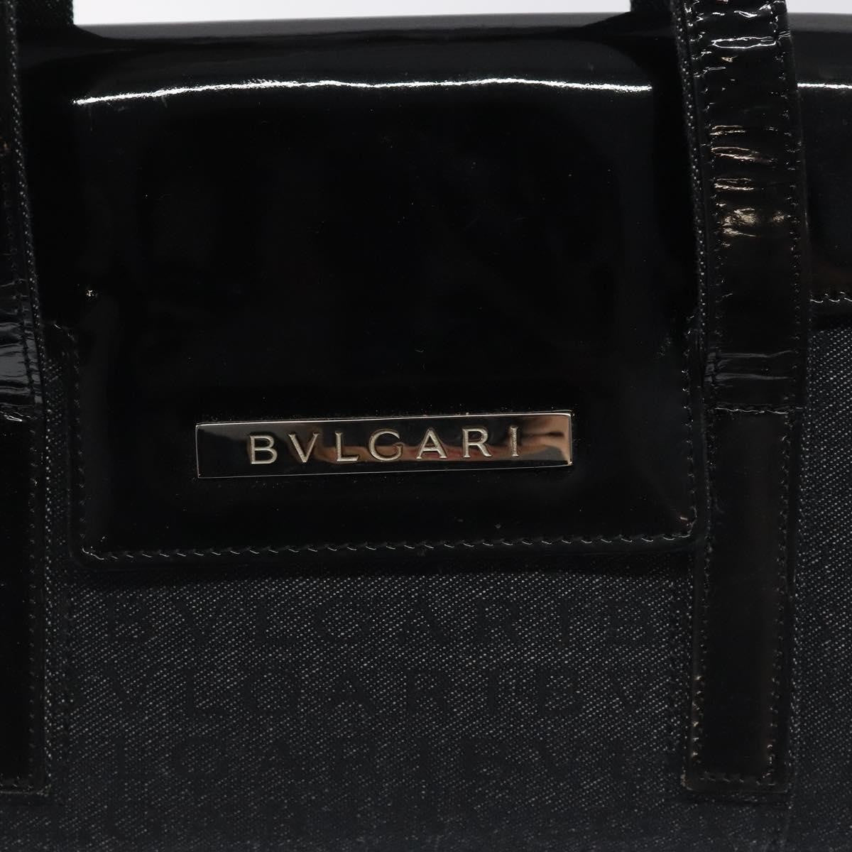 Bvlgari B.Zero1 Logomania Bag Canvas with Leather, BLACK, CANVAS, Shoulder bag