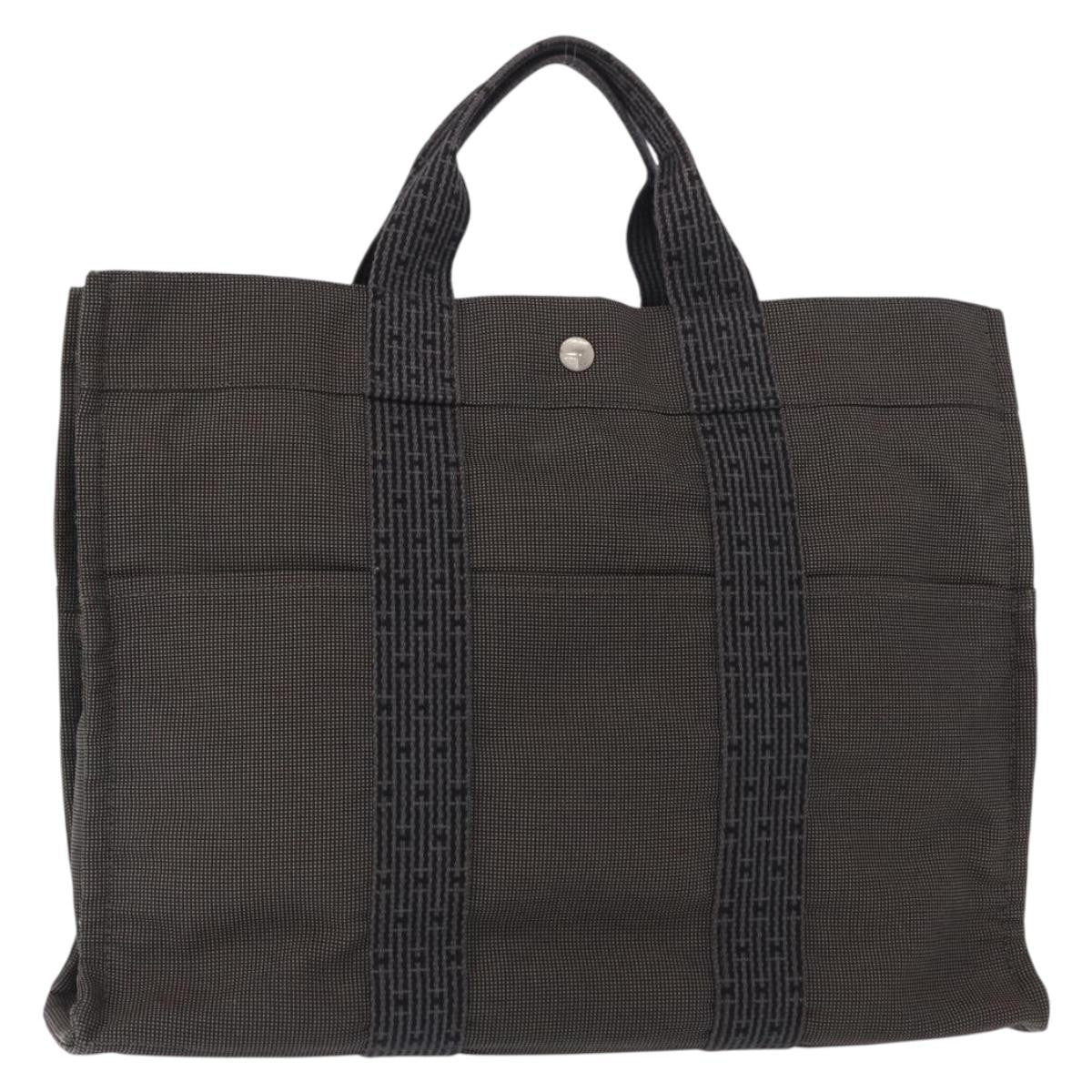 Hermes Fourre-tout Herline Fourre-tout Herline, GRAY, CANVAS, Tote bag