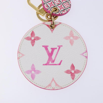 Louis Vuitton Illustre Bag Charm and Key Holder Spring in the City Monogram Giant Canvas, PINK, CANVAS, Charms and Keychains