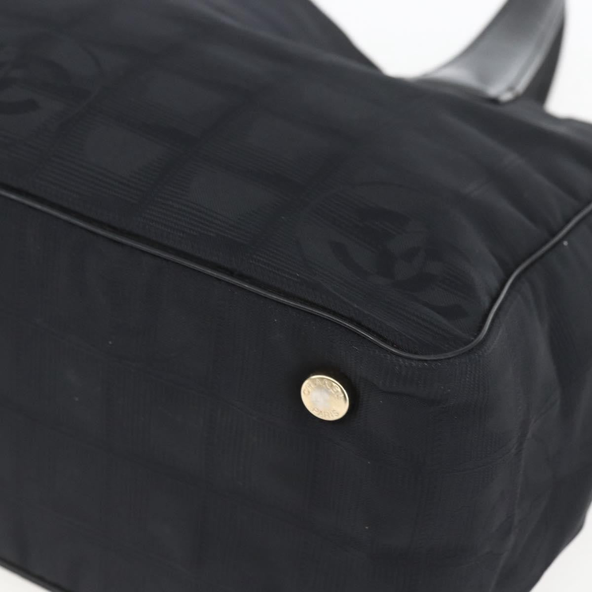 Chanel Travel Line Tote Nylon, BLACK, NYLON, Tote bag