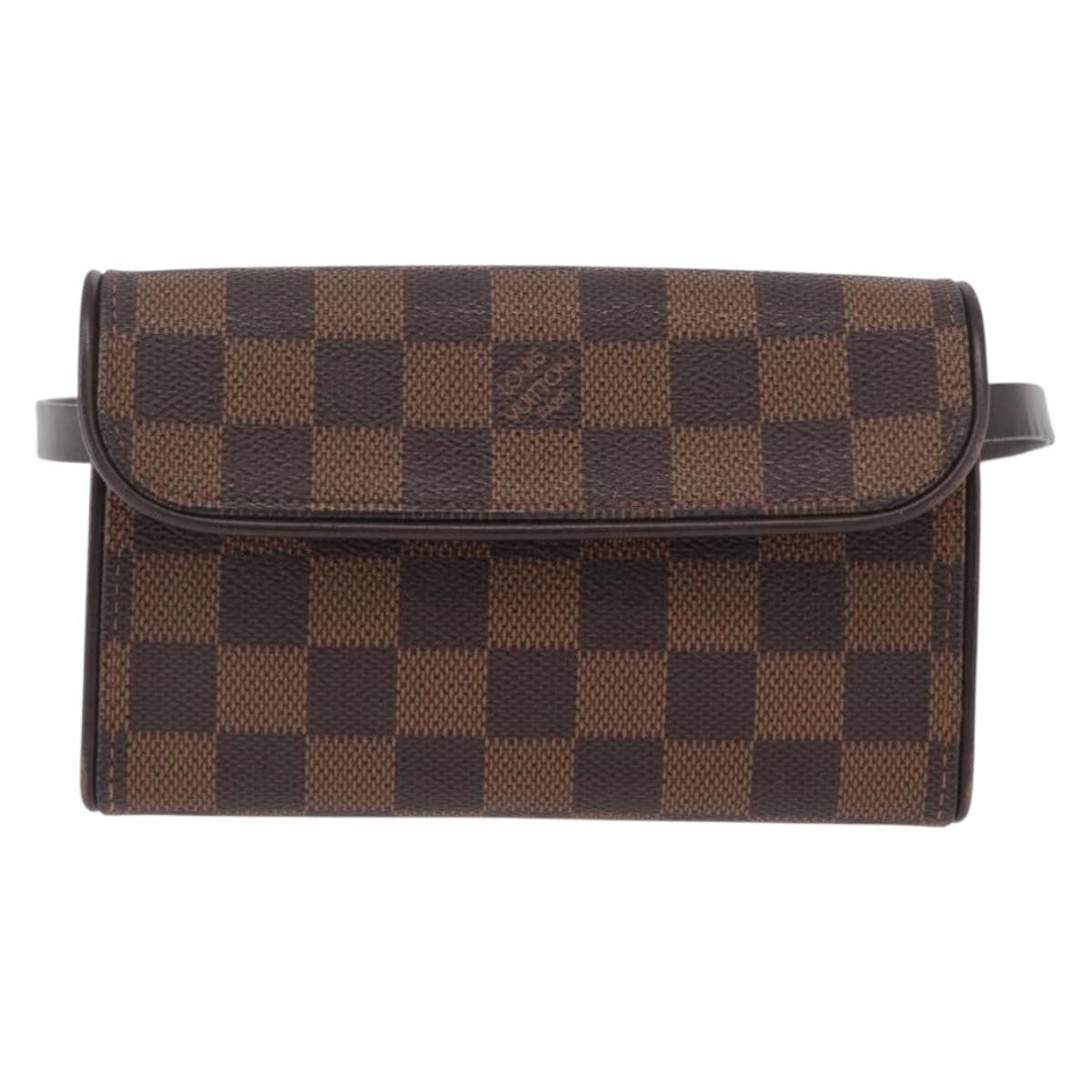 Louis Vuitton Florentine Waist Bag Monogram Canvas, BROWN, CANVAS, Clutche & pouche