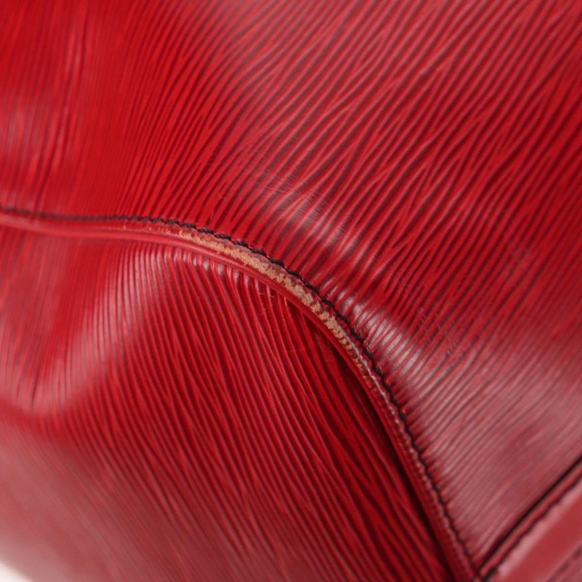 Louis Vuitton Keepall Bag Epi Leather, RED, LEATHER, Travel bag